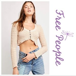 NWT Free People Rosehip Cardi